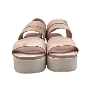 Franco Sarto Pink and White Platform Shoes